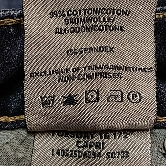 Silver Tuesday 16 1/2" Capri 7" rise sz 29 - Picture 8 of 8